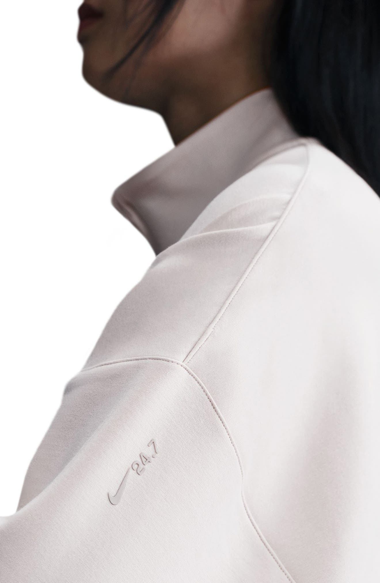 Nike 24.7 ImpossiblySoft Dri-FIT Oversize Half Zip Top in 104 Lt Orewood Brn/lt Orewood Brn at Nords - 3