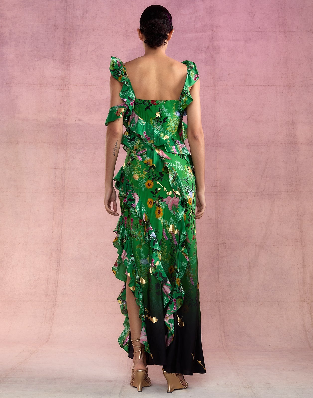 Secret Garden Silk Dress - 4