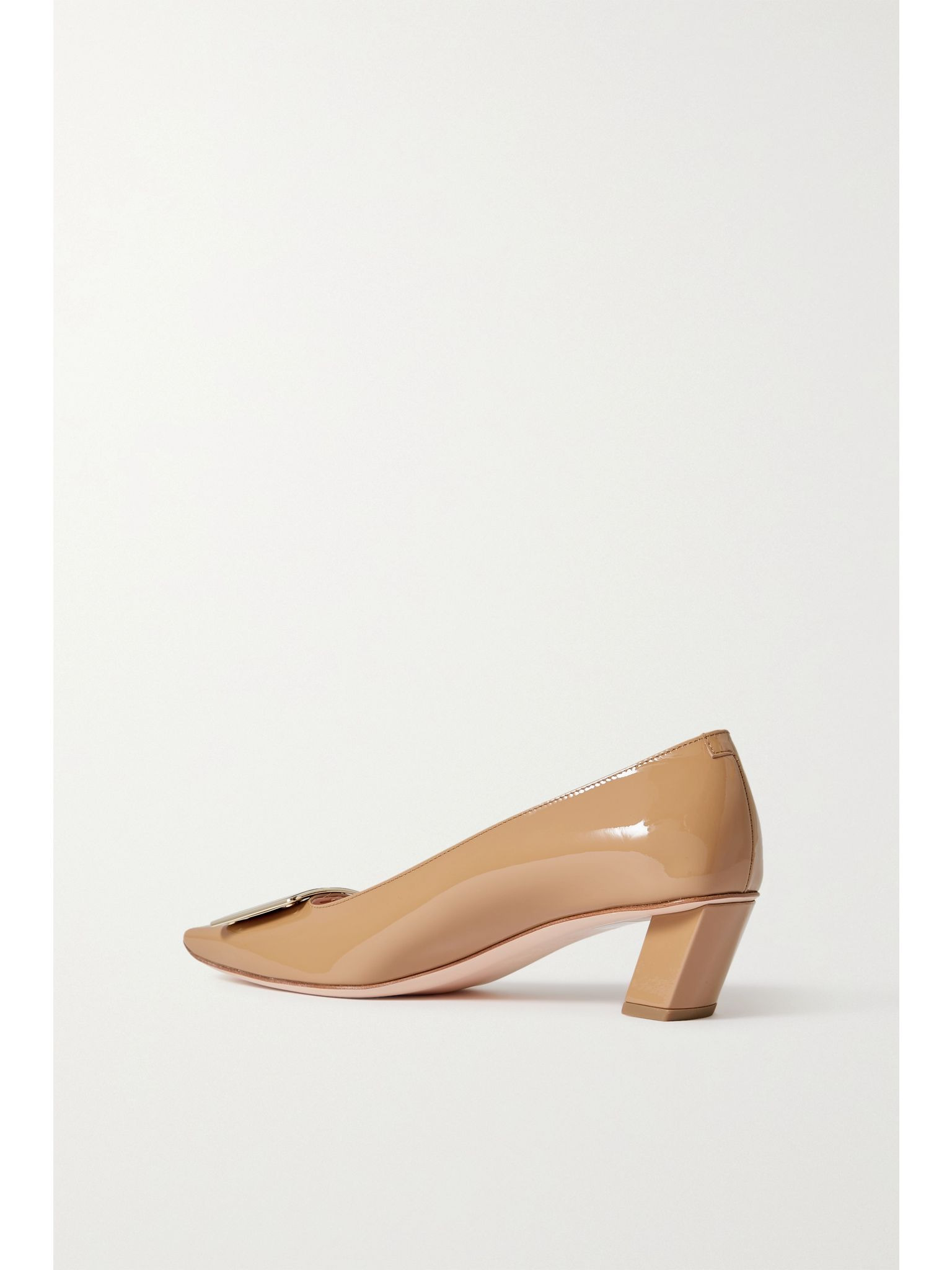 Belle Vivier 45 patent-leather pumps Brown - 3