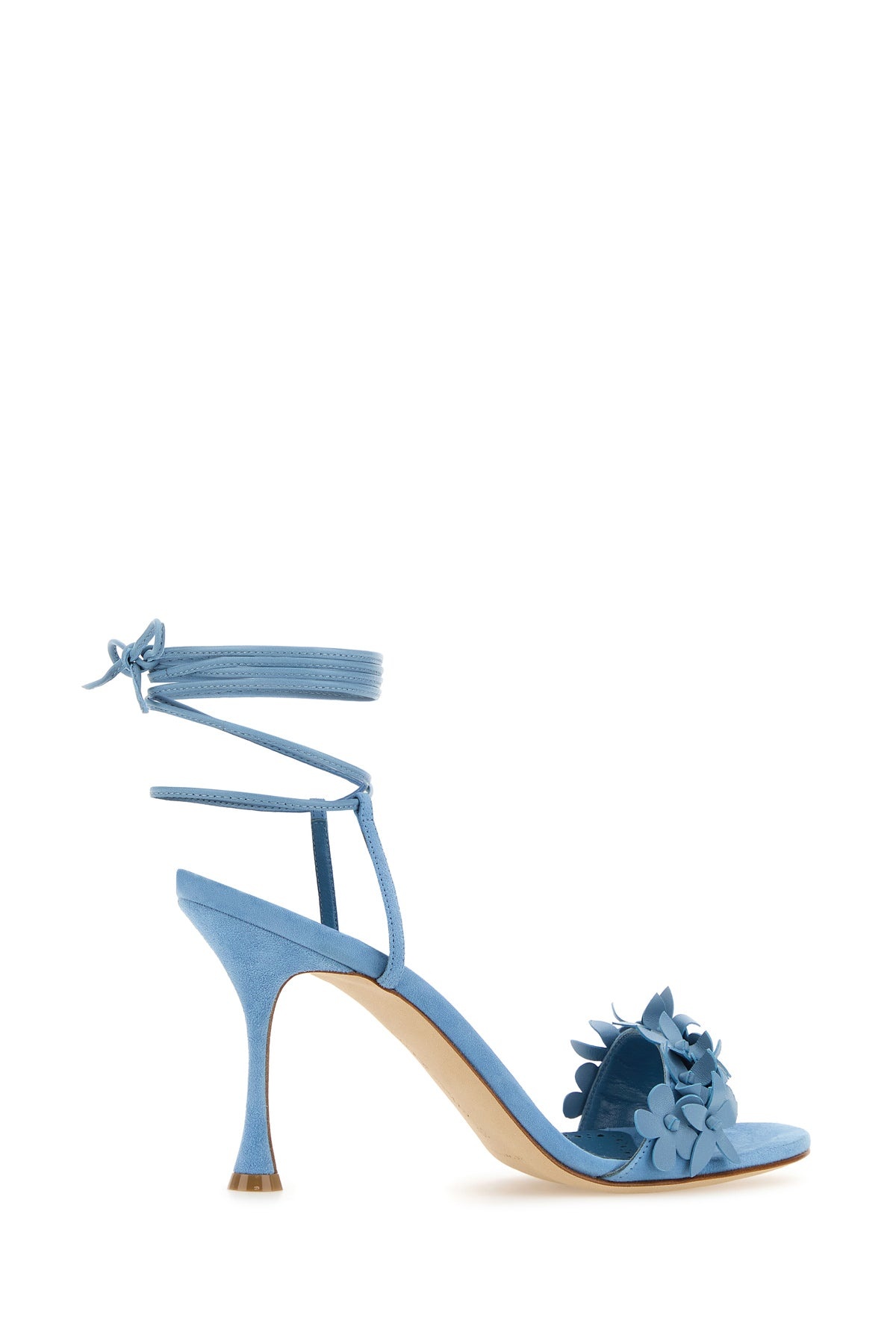 Light blue leather Anista sandals - 3