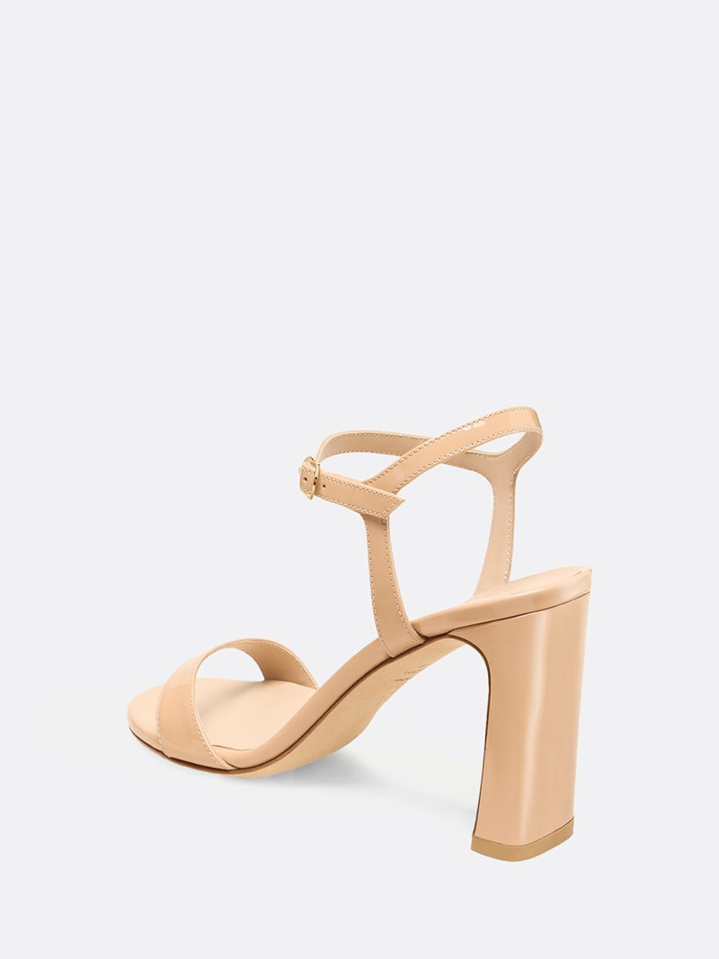Babette Patent Leather Ankle-Strap Sandals 4