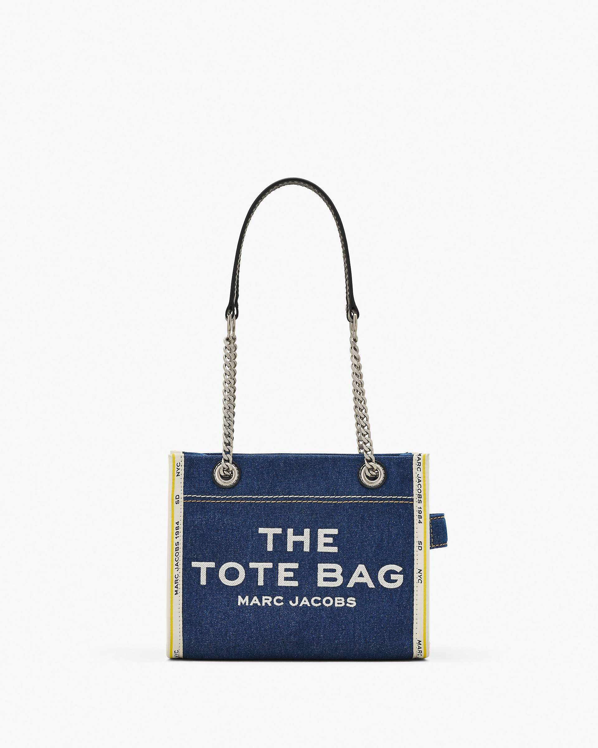 THE DENIM CHAIN SMALL TOTE BAG - 1