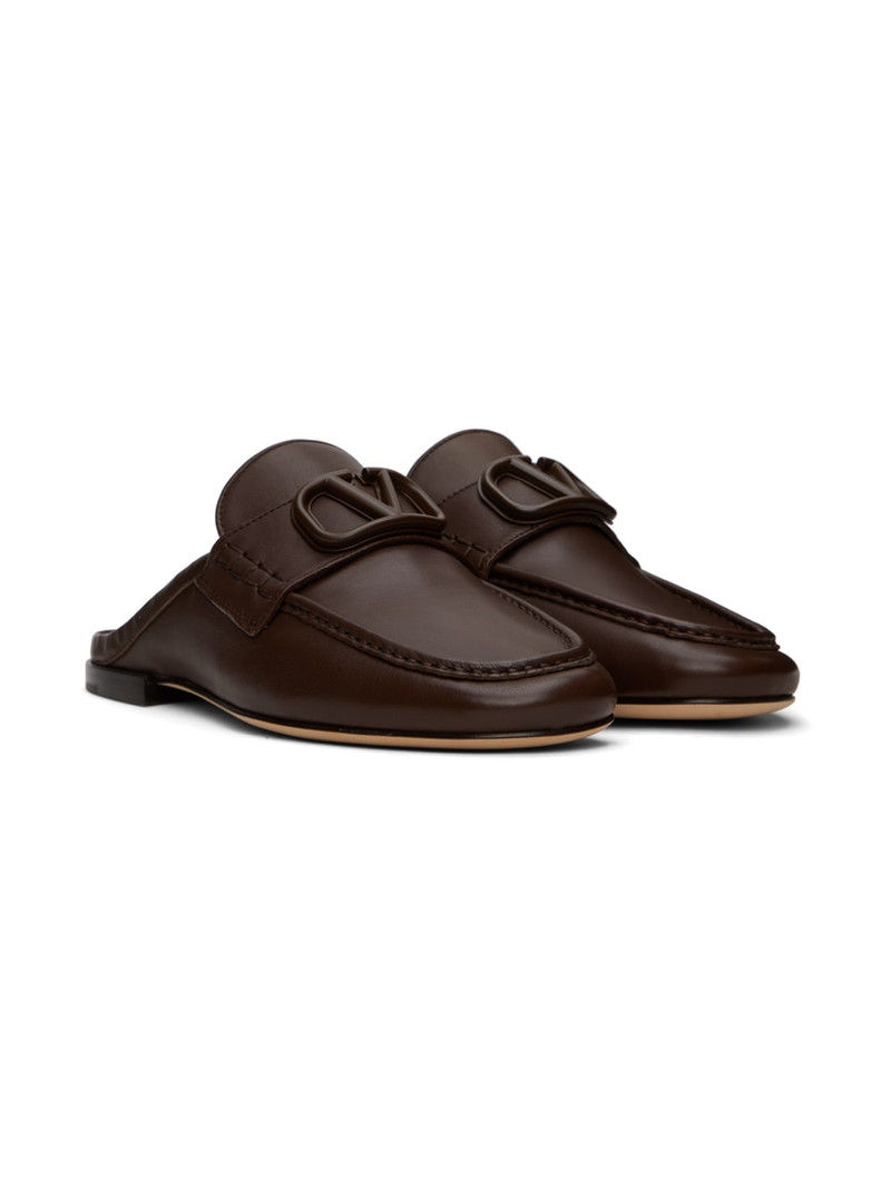 Brown VLogo Signature Slippers 4