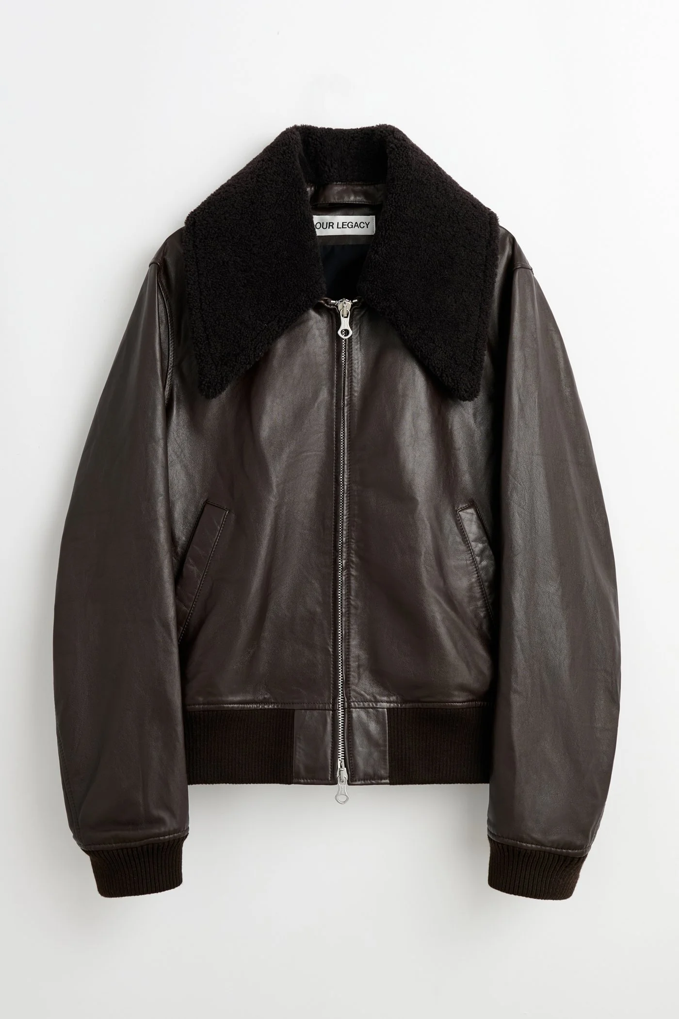 Pharos Bomber Umber Brown Fluid Calfskin - 1