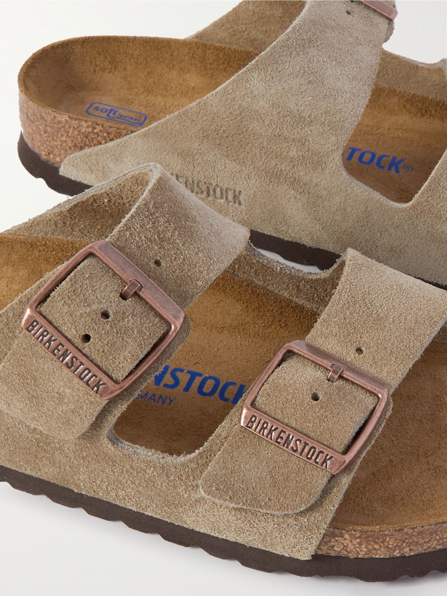 Arizona suede sandals Taupe - 4