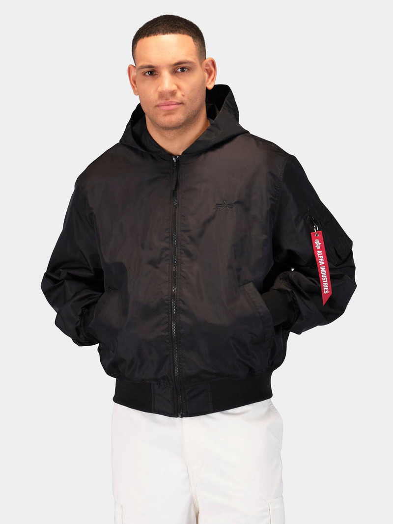 ALPHA INDUSTRIES LOGO L-2B HOODED HUNTER FLIGHT JACKET outlook