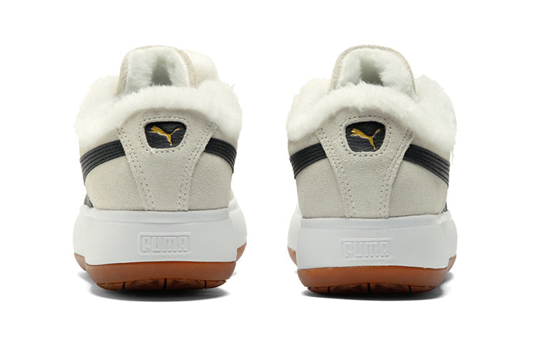 (WMNS) PUMA Suede Mayu 'Fur - Whisper White Black' 385265-01 - 4