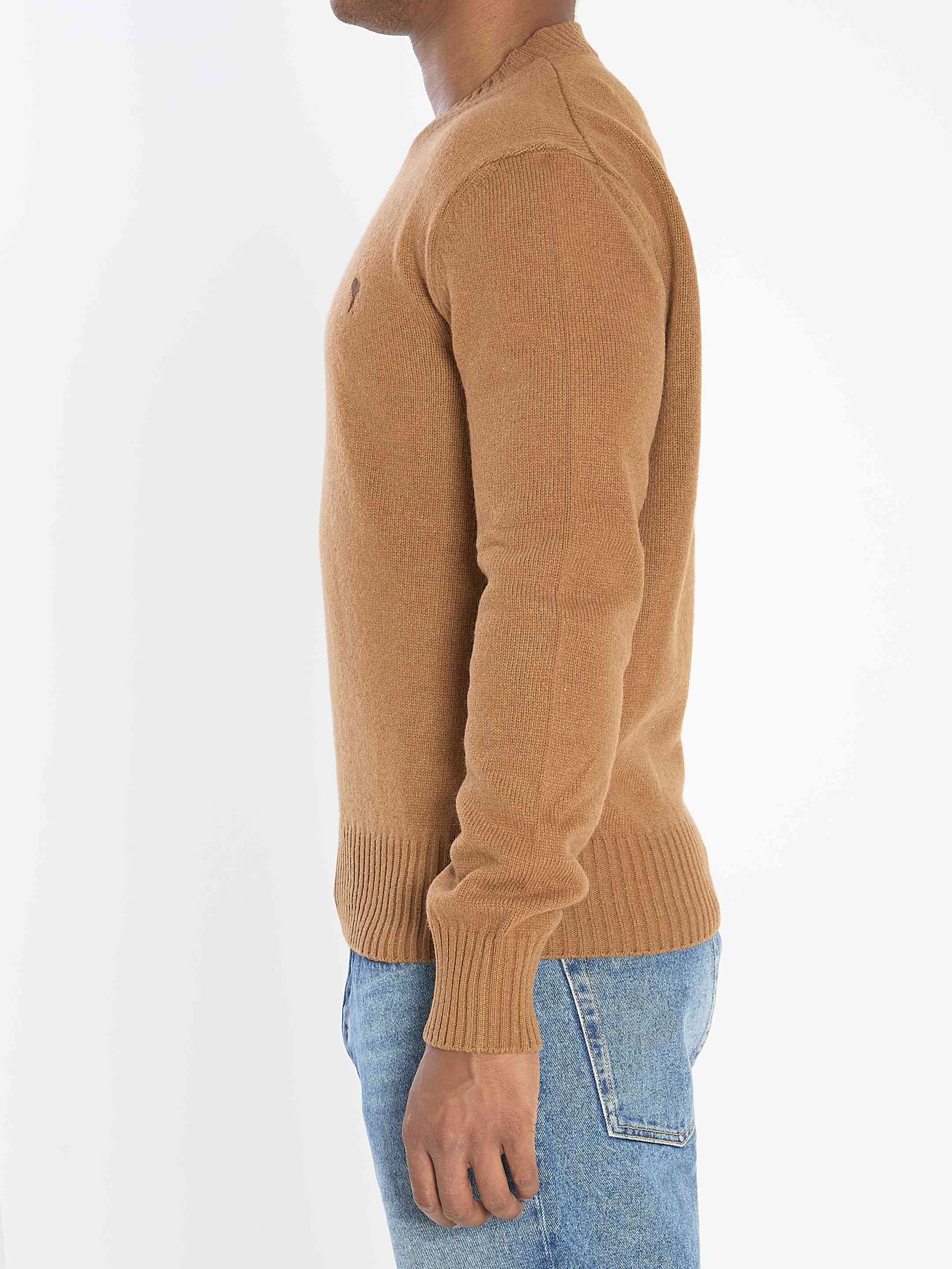 Ami Paris Men Ami De Coeur Crew Neck Sweater - 3
