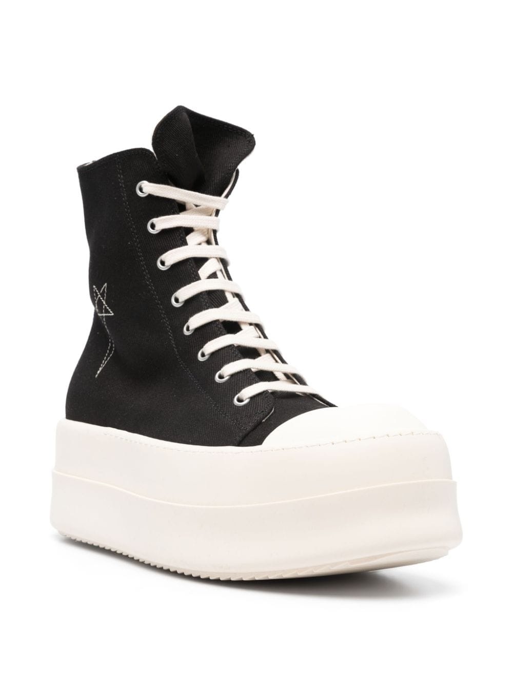 eyelet-detailing contrasting-toecap sneakers - 2