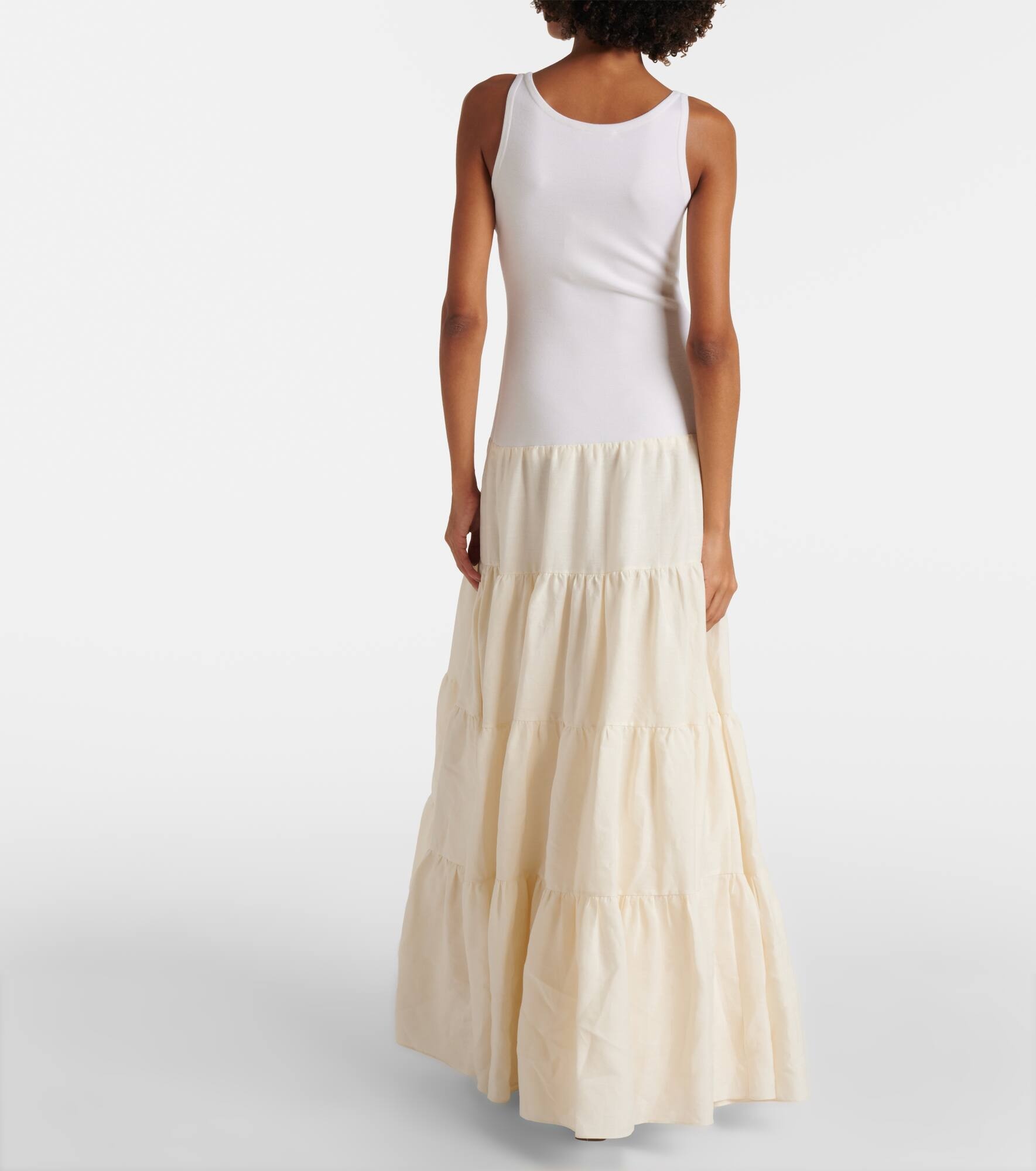 Pozas tiered linen maxi dress - 3