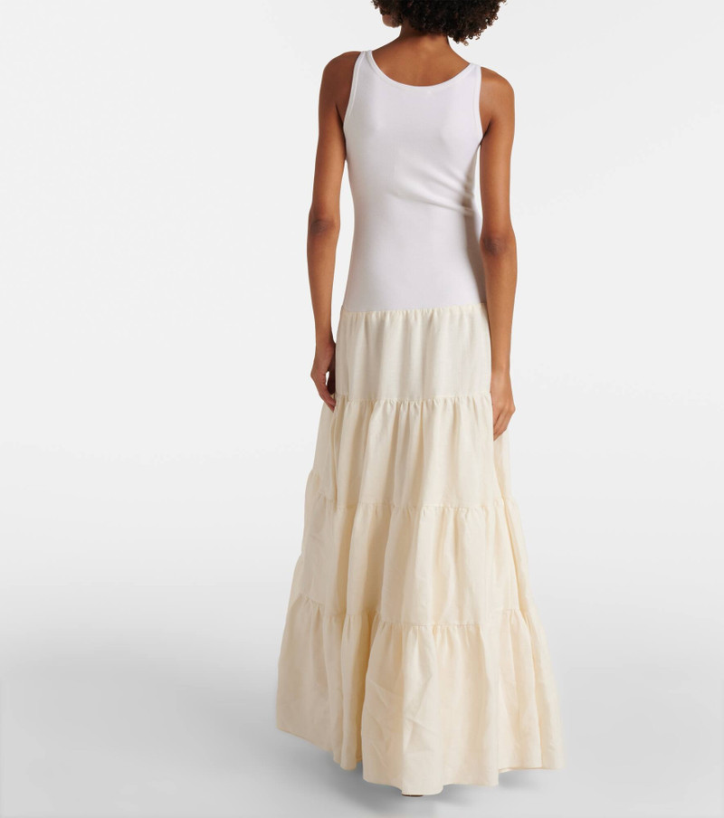 Pozas tiered linen maxi dress 3