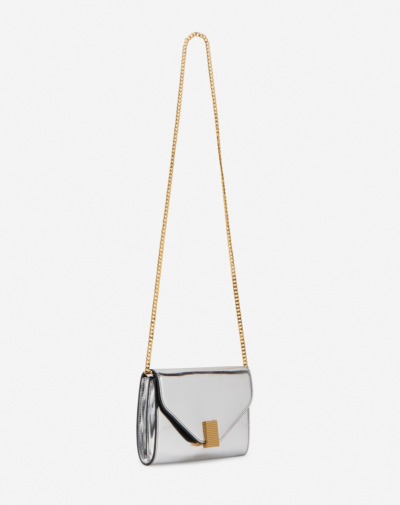 CONCERTO WALLET ON CHAIN BAG IN METALLIC LEATHER 3