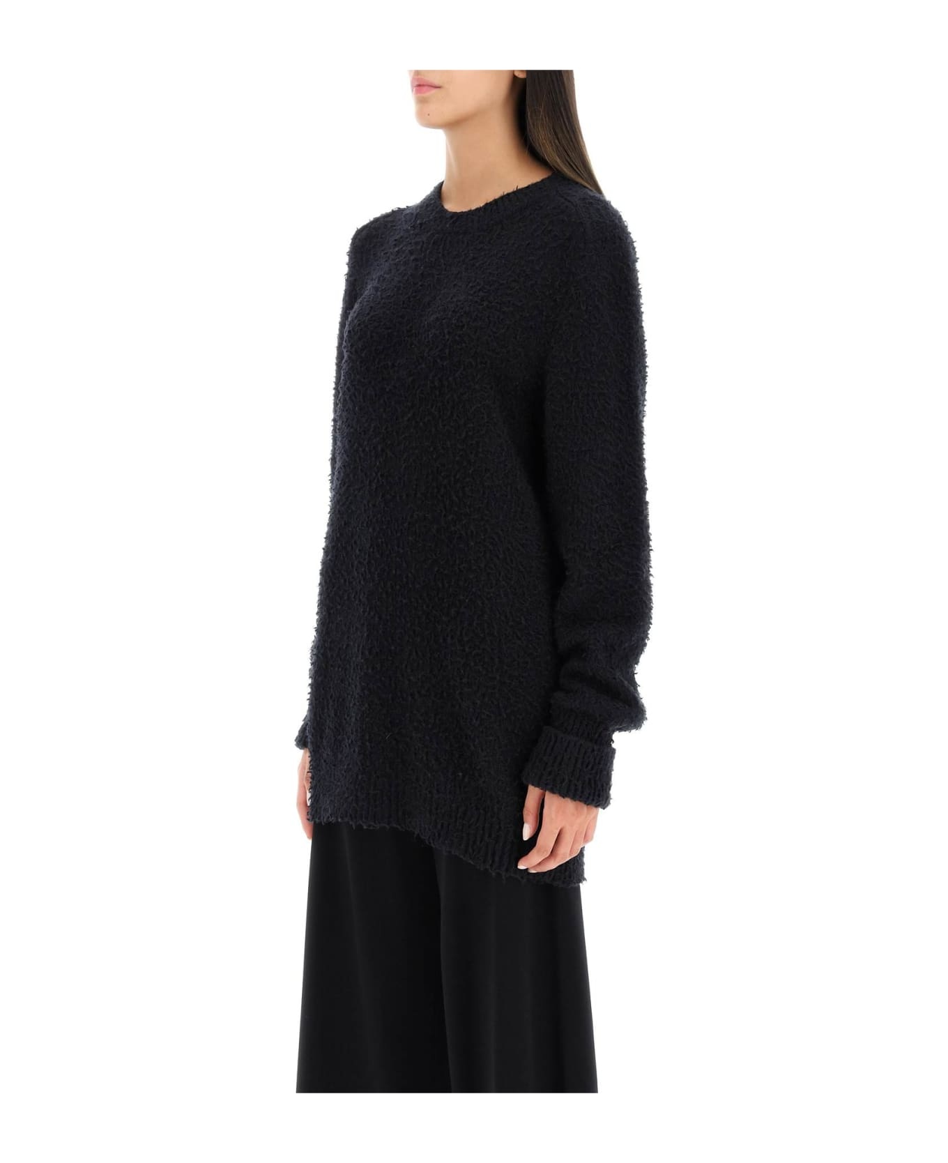 Pilling Effect Knit Sweater - 4