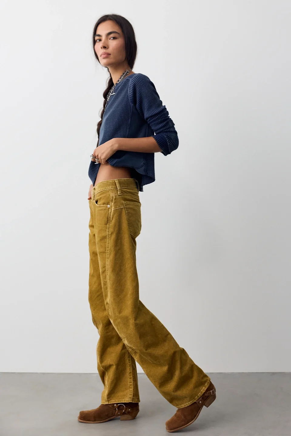 We The Free Fable Washed Cord Twisted Jeans - 1