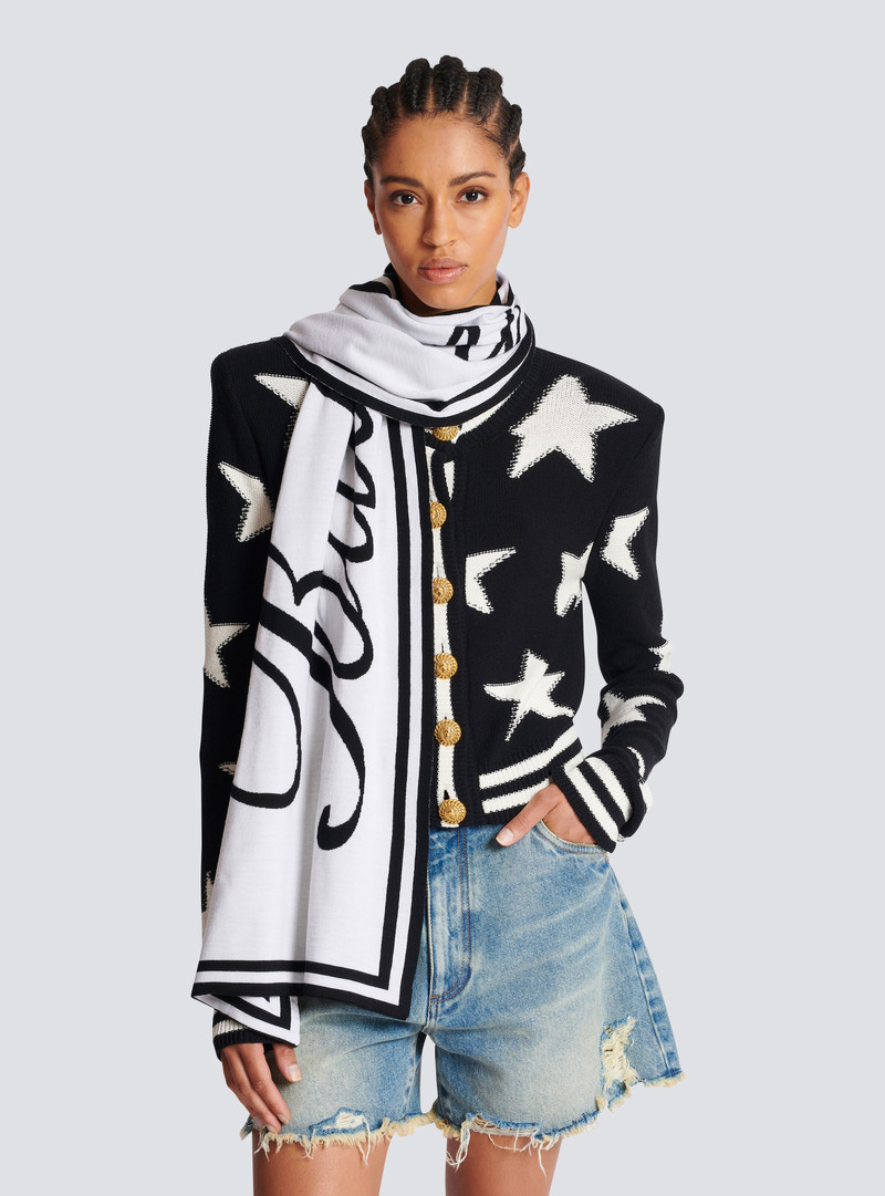 Balmain Balmain Signature reversible scarf outlook