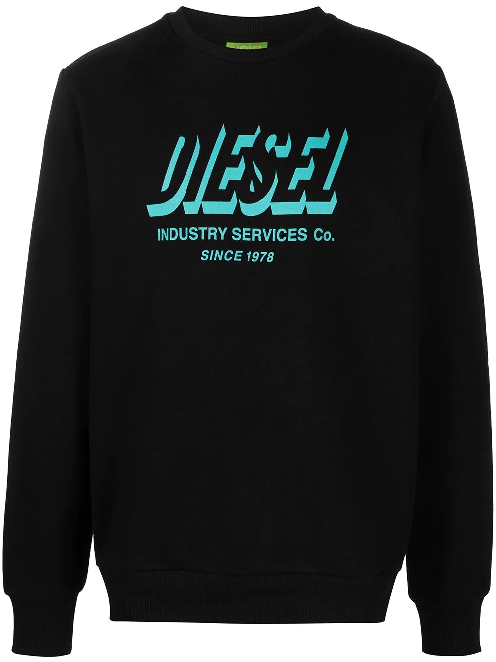 Green Label logo-print sweatshirt - 1