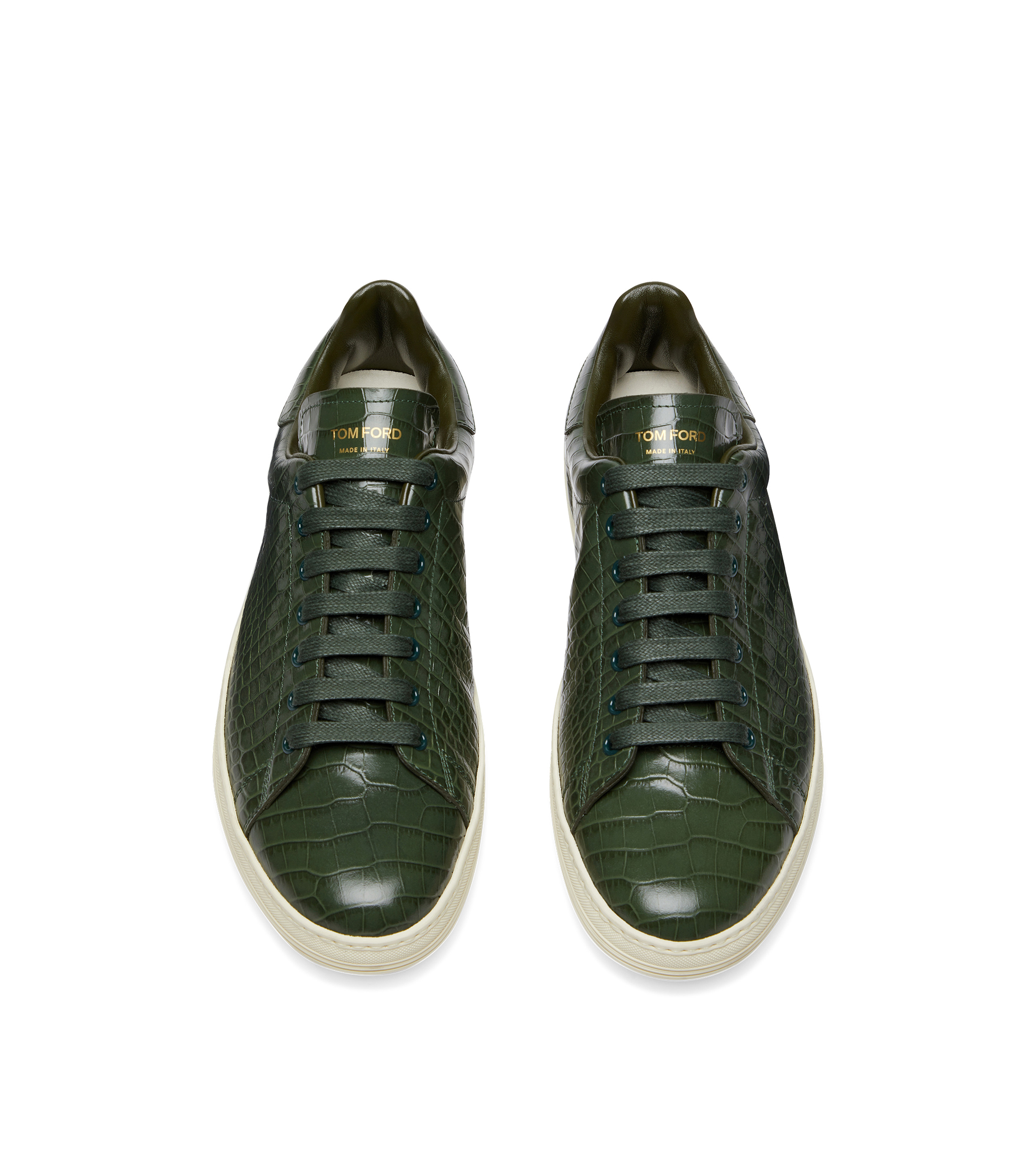 【TOM FORD】Warwick shiny croc エンボス ロースニーカー TOM FORD Warwick Shiny Croc Embossed Low Sneakers TOM FORD