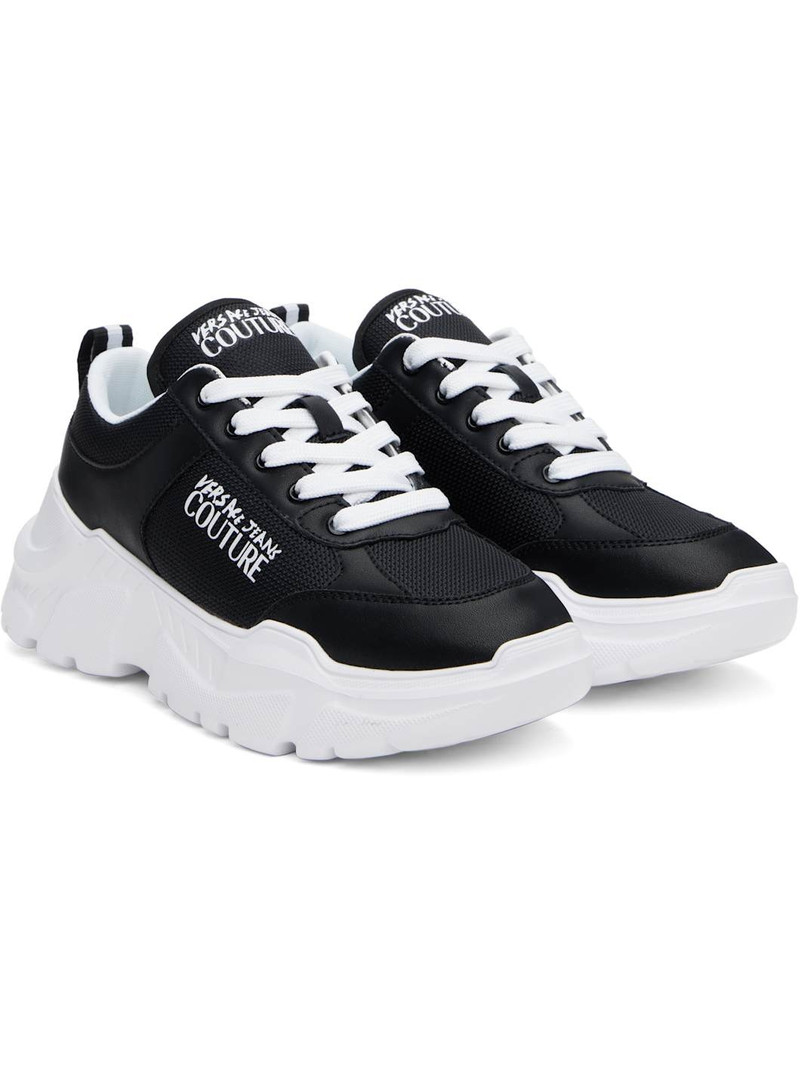 Black Logo Speedtrack Sneakers 4