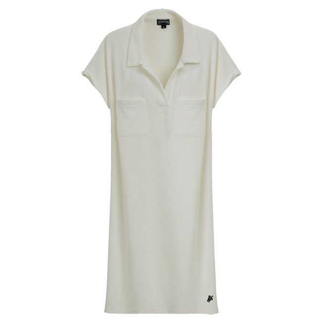 Women Terry Polo Dress Solid - 1