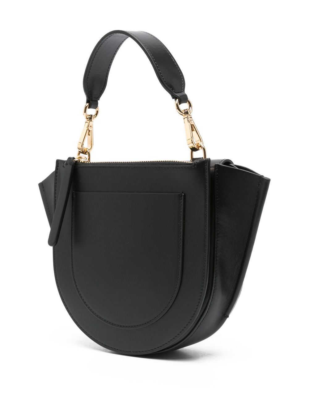 mini Hortensia curved tote bag - 3