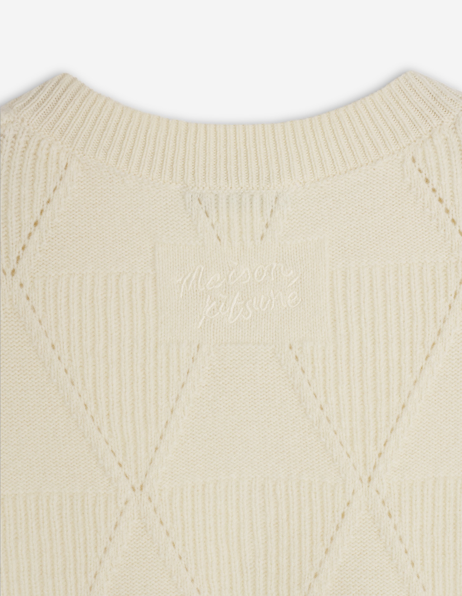 TEXTURED WOOL ARGYLE JUMPER - 8