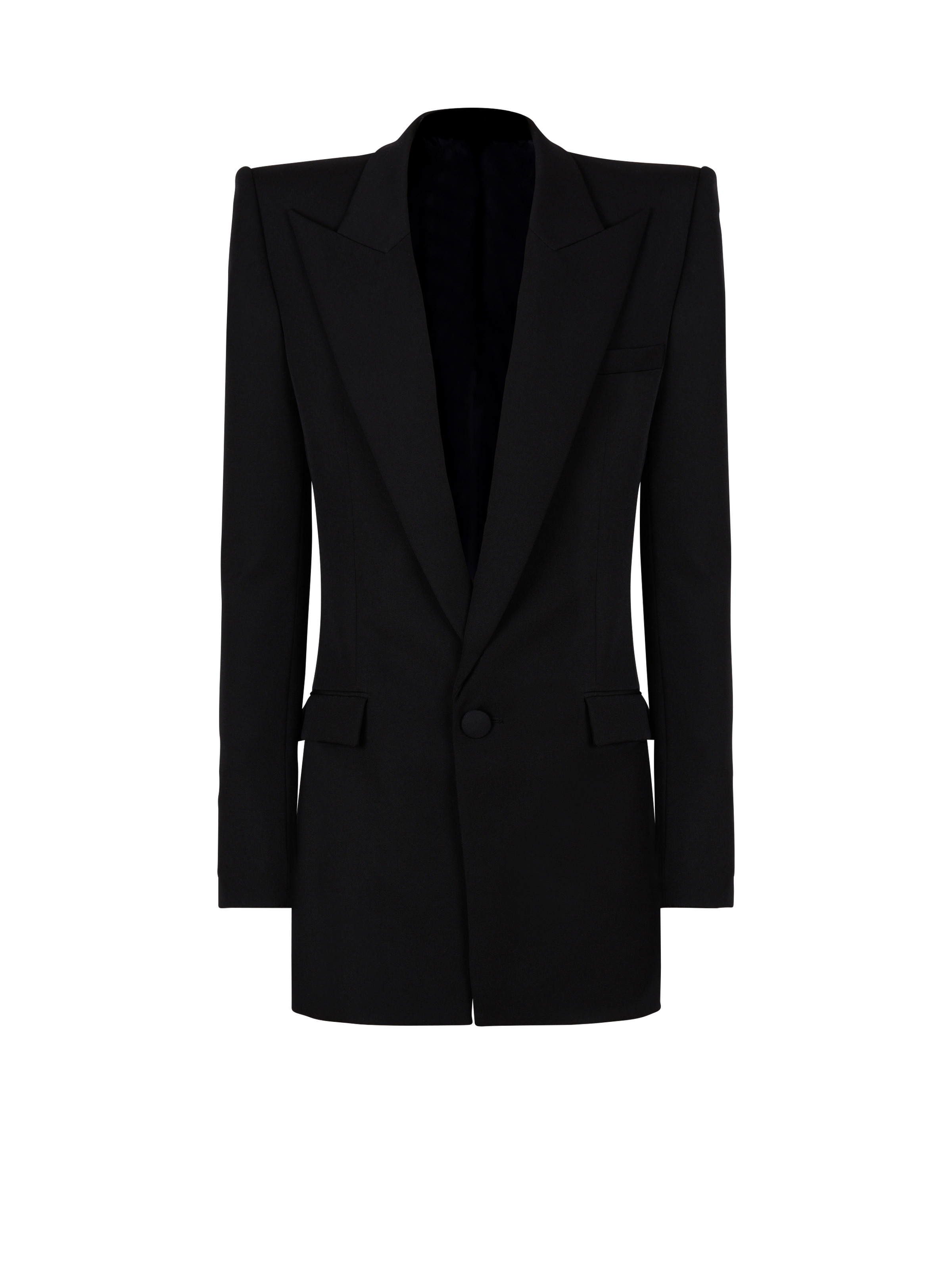 Grain de poudre 1-button jacket with shoulder pads - 1