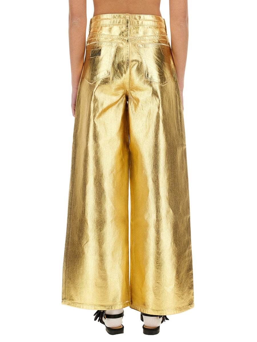 Ganni Women Jeans Wide Leg - 3