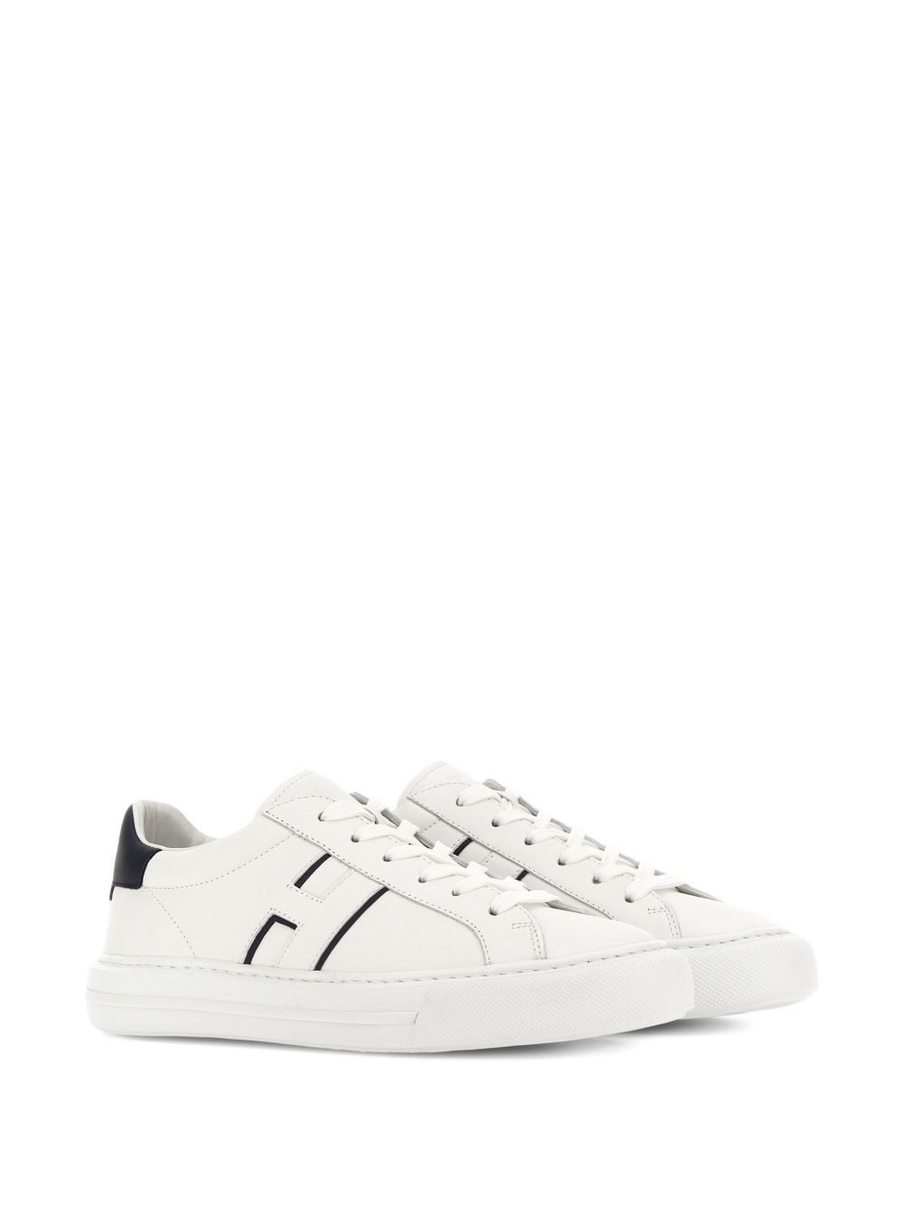 H691 logo-embellished leather sneakers - 2