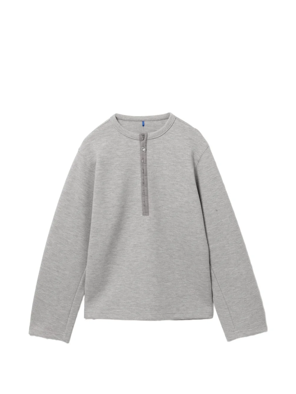 henley-neck sweatshirt - 1