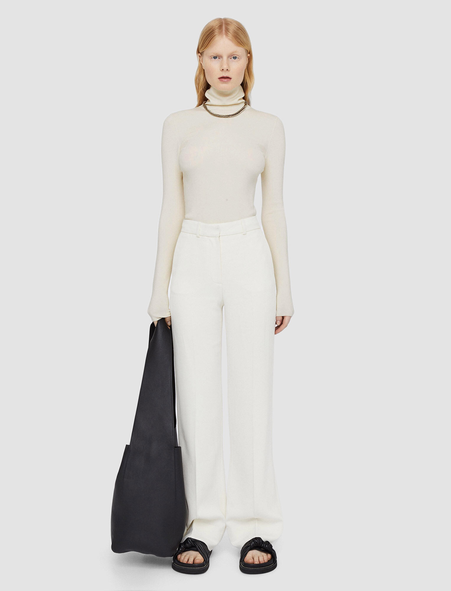 Silk Stretch High Neck Top - 2