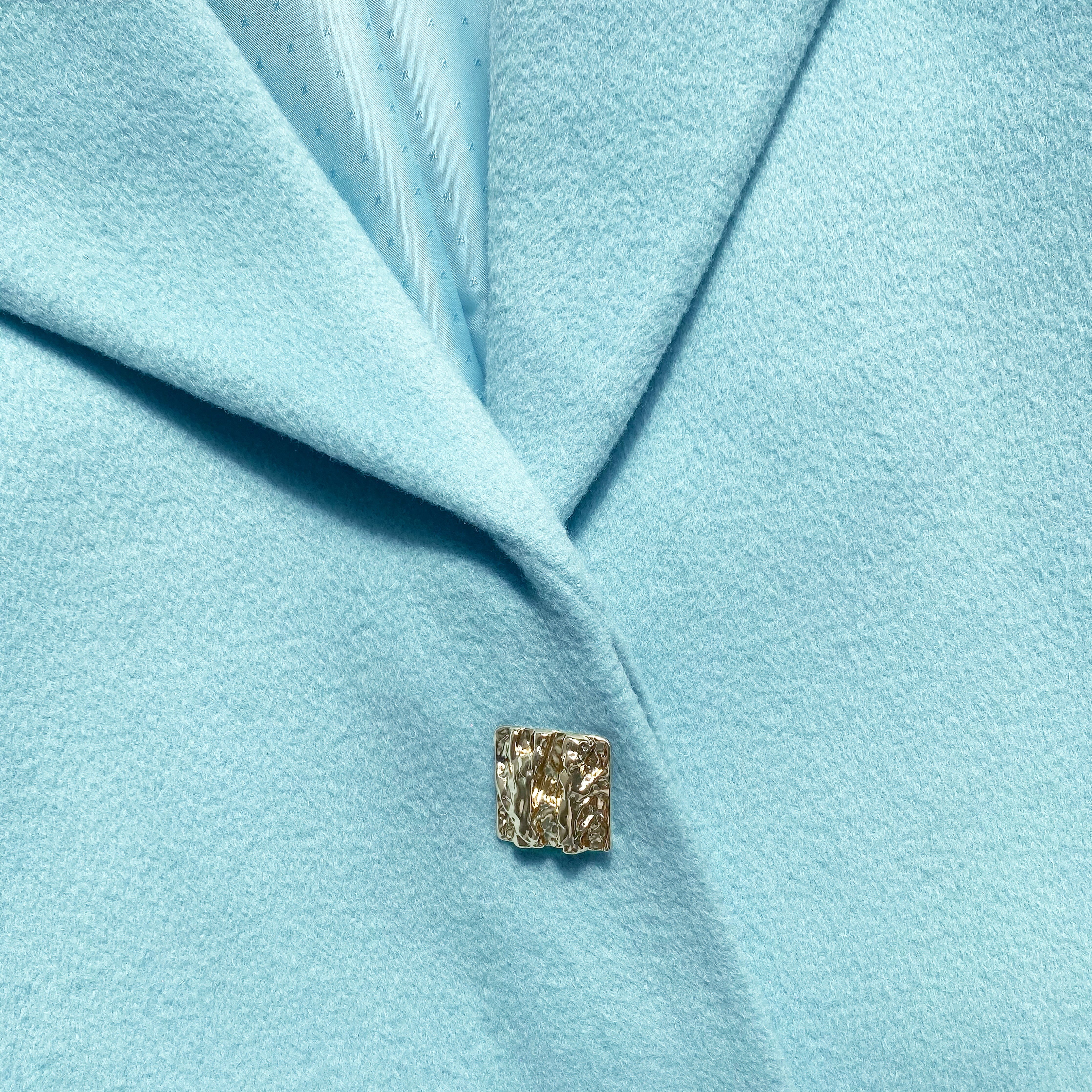 Light Blue Wool Coat - 6