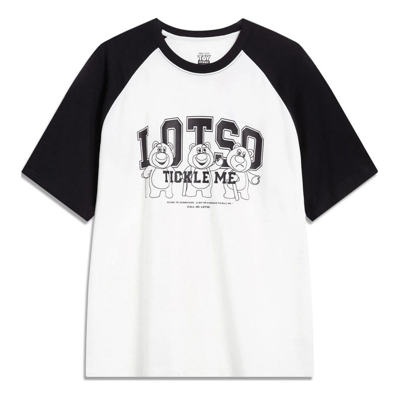 Li-Ning x Disney Toy Story Lotso Graphic T-shirt 'White Black' AHST753-2 - 1