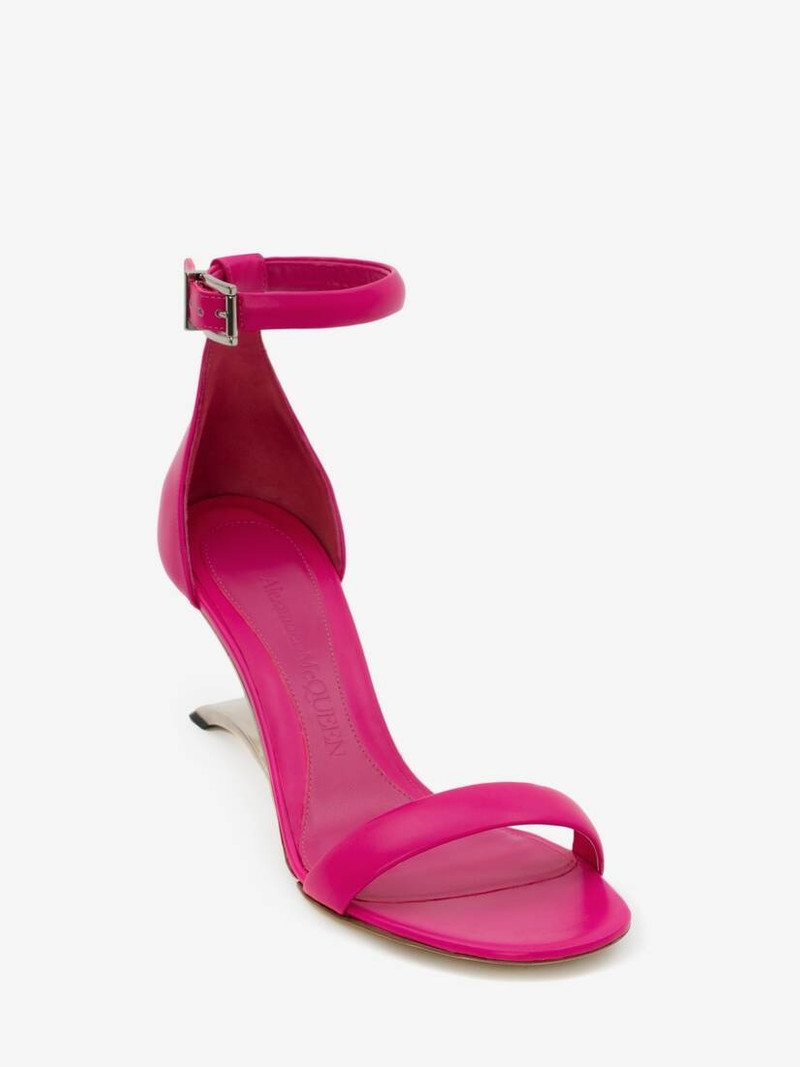 Alexander McQueen Arc Leather Sandal in Bobby Pink outlook