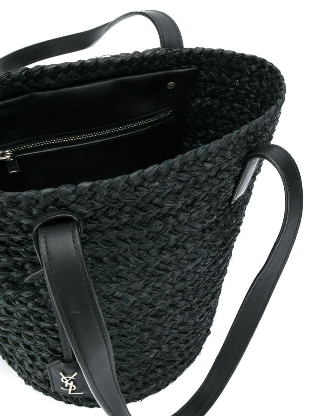 small Panier raffia tote bag - 5