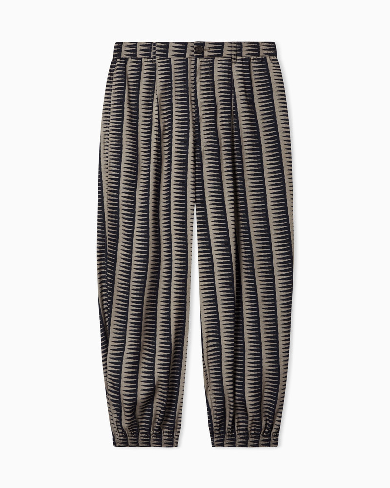 PRINTED FLUID TROUSERS IN LYOCELL AND VISCOSE 1