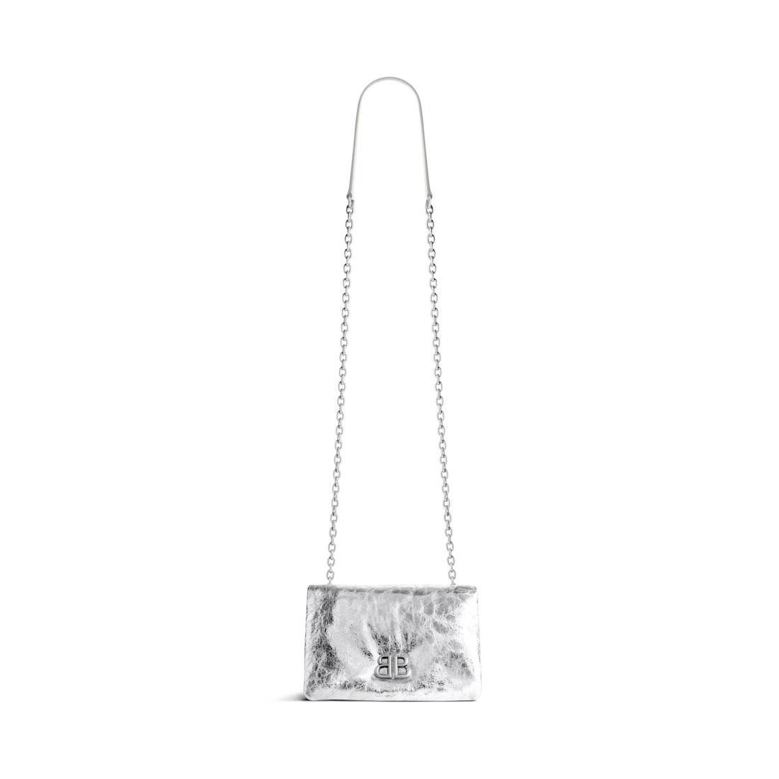 Women's Monaco Nano Bag Metallized  in Silver - 1