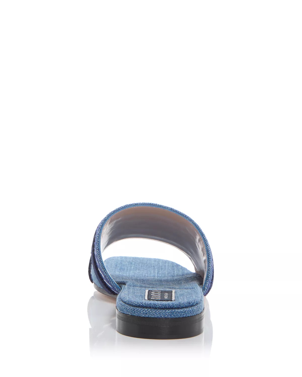 Women's Logo Denim Slide Sandals - 4