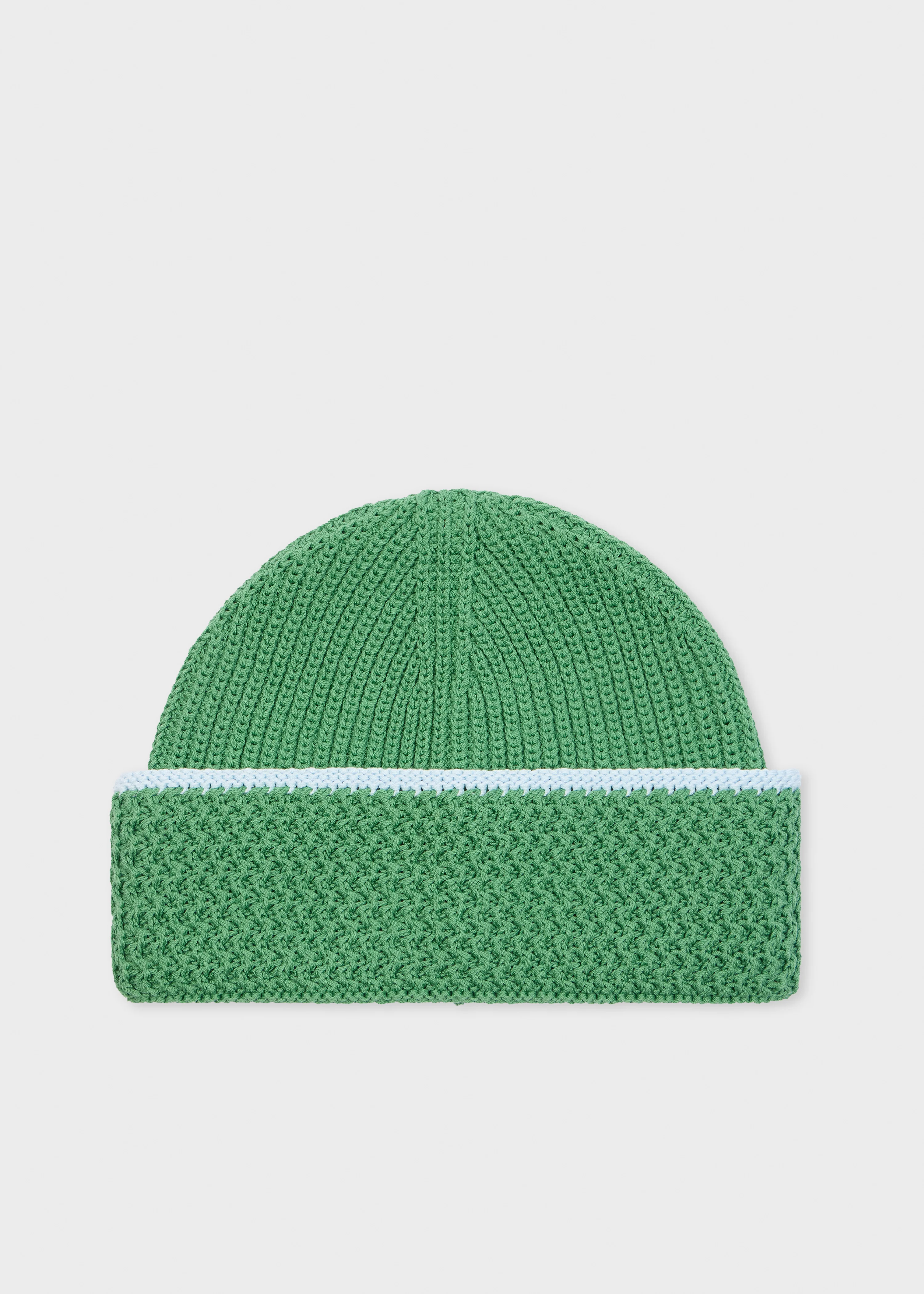 Green Cotton Beanie - 1