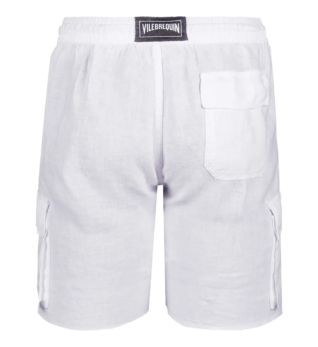 Men's Linen Bermuda Cargo Pockets Shorts - 3