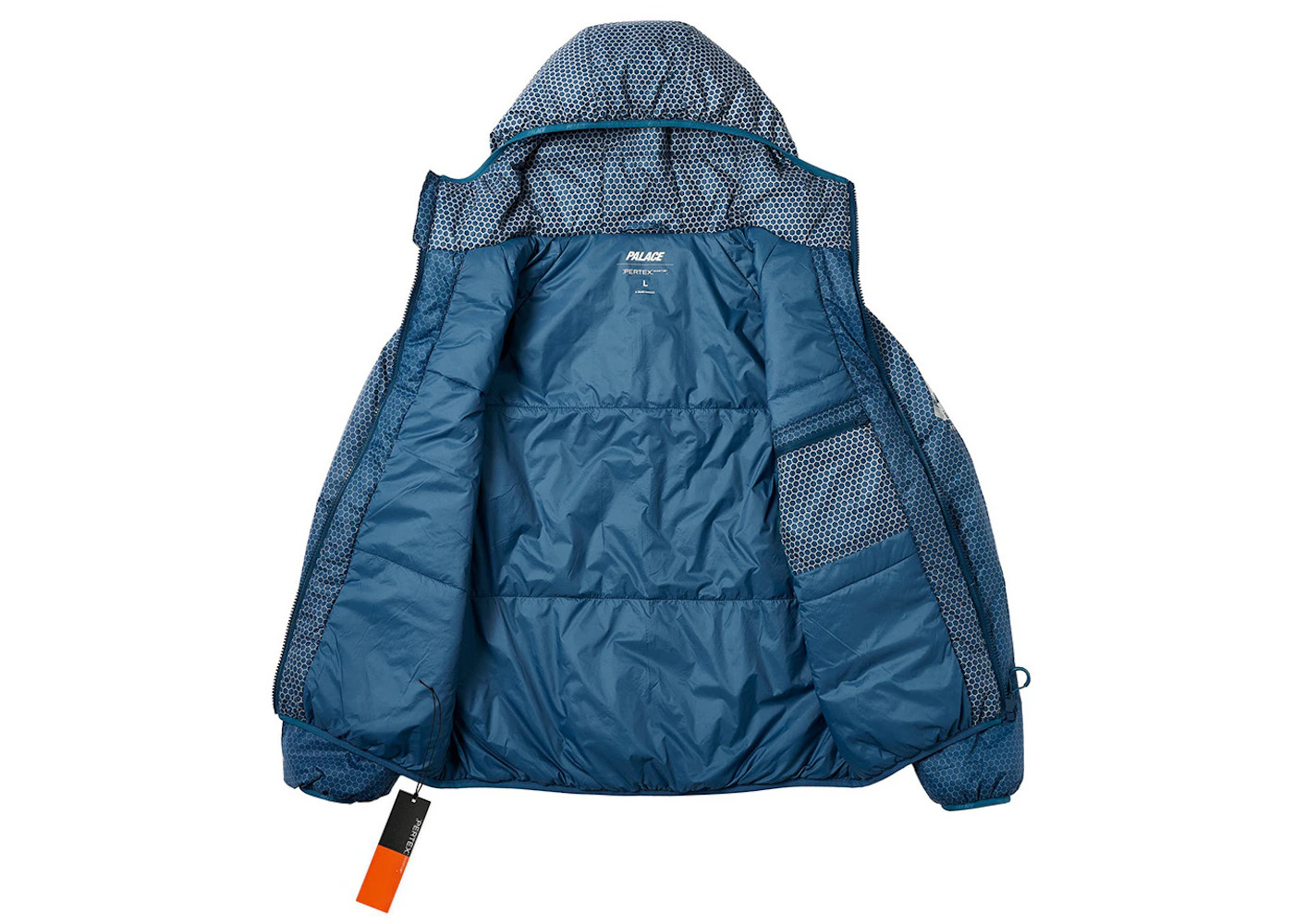 Palace Hexagon Pertex Quilted Jacket Blue - 2