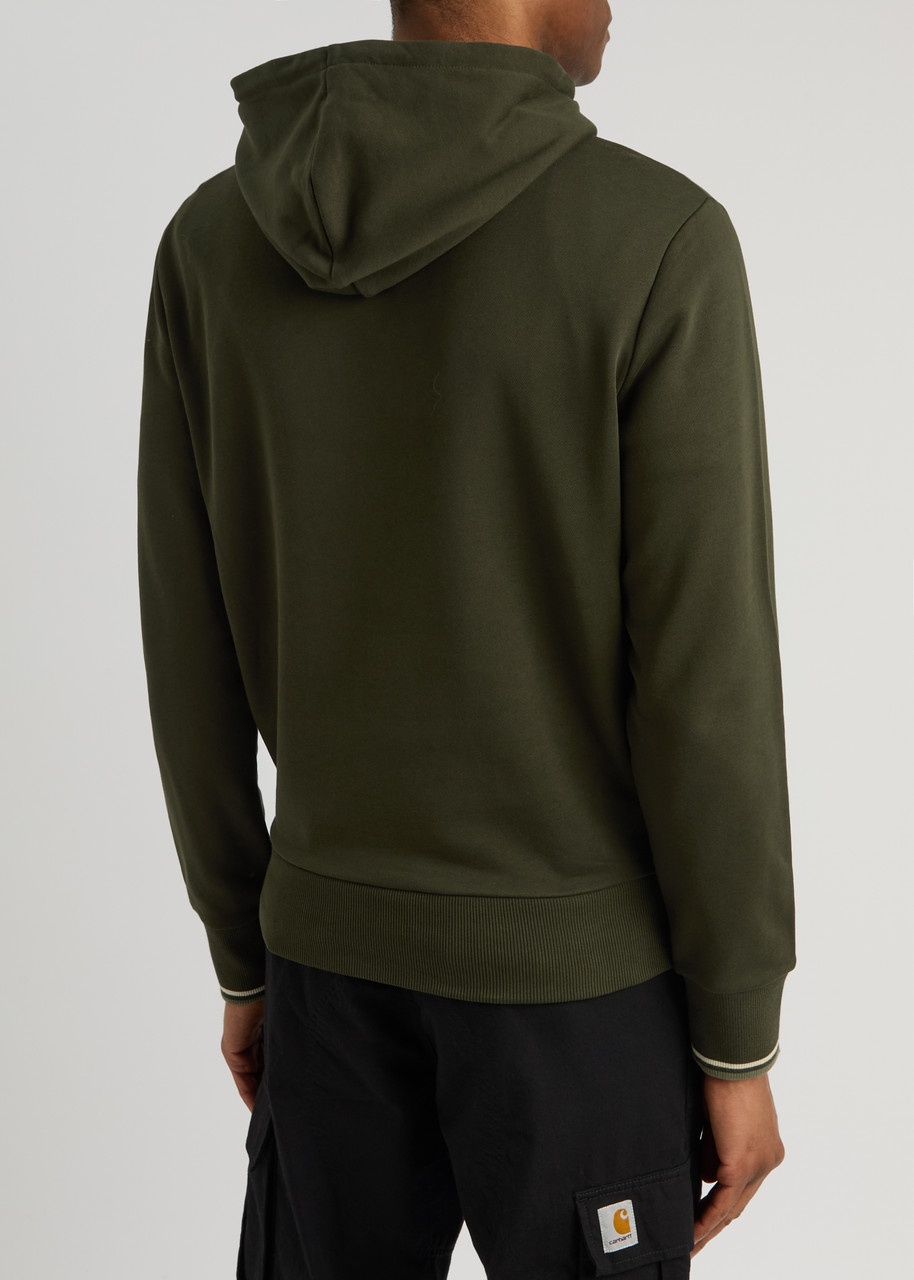 Fred Perry Logo-embroidered Hooded Cotton Sweatshirt - 3