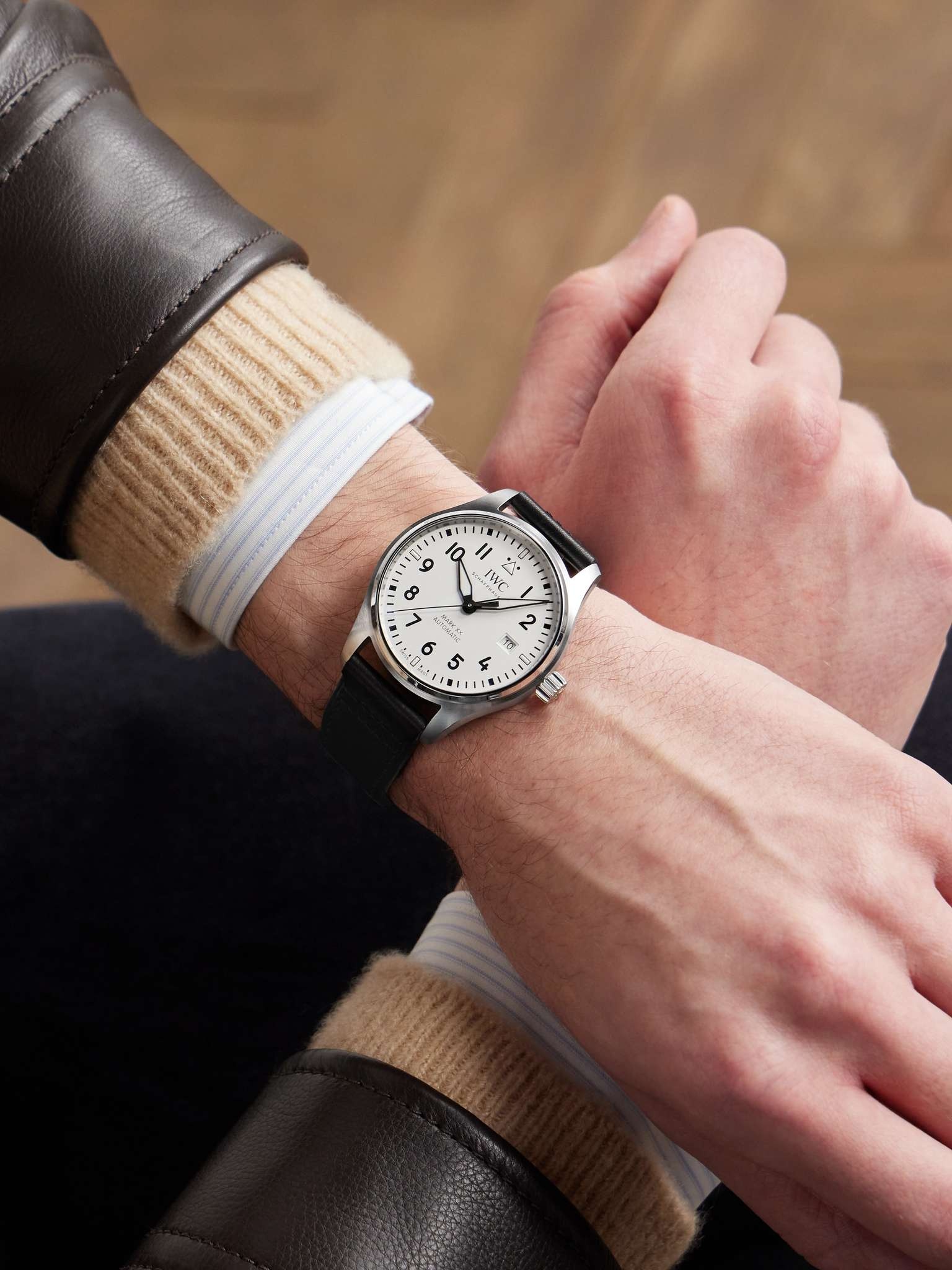 Pilot's Mark XX Automatic 40mm Stainless Steel and Leather Watch, Ref. No. IWIW328207 - 2