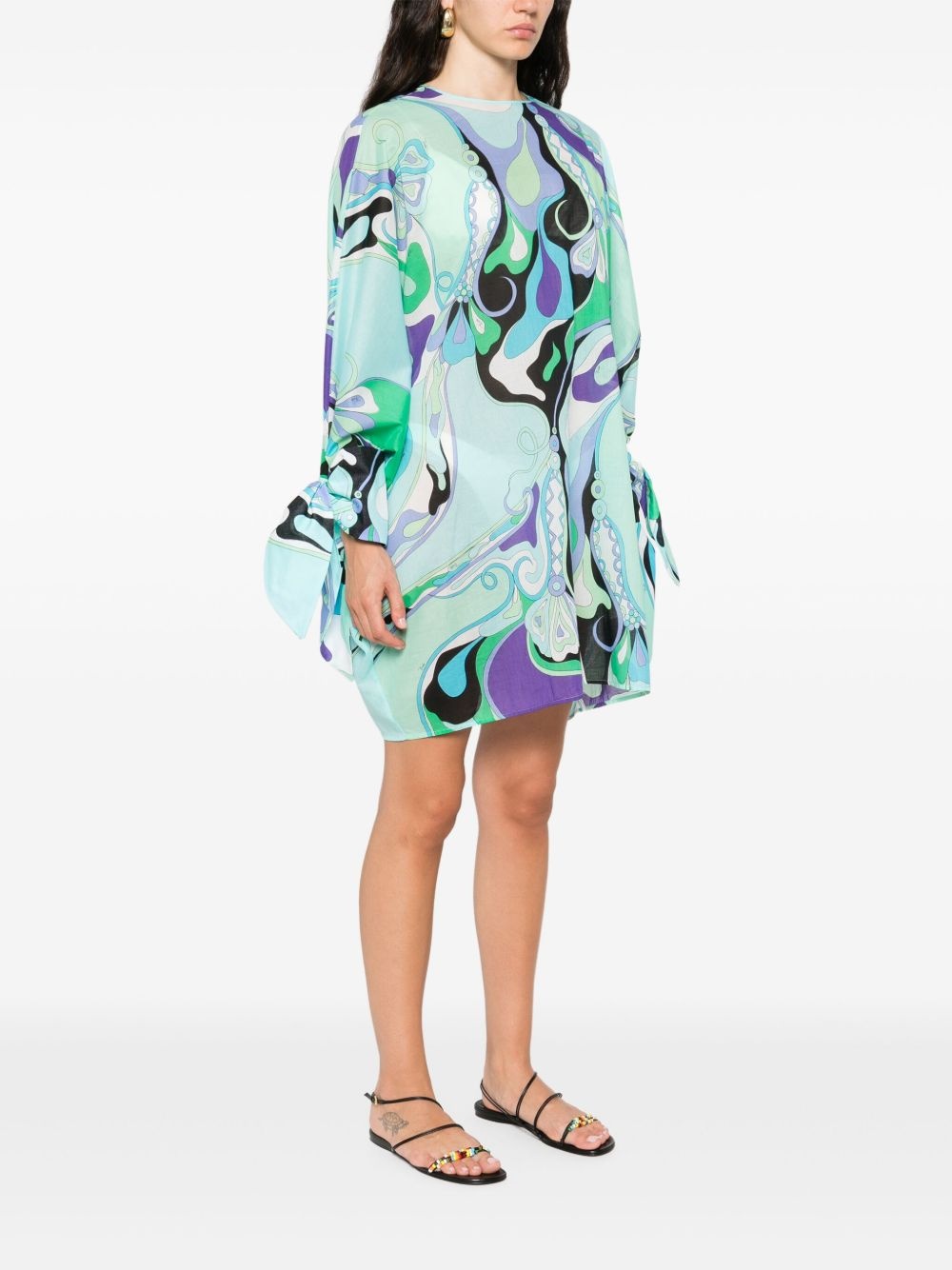 printed mini dress - 3