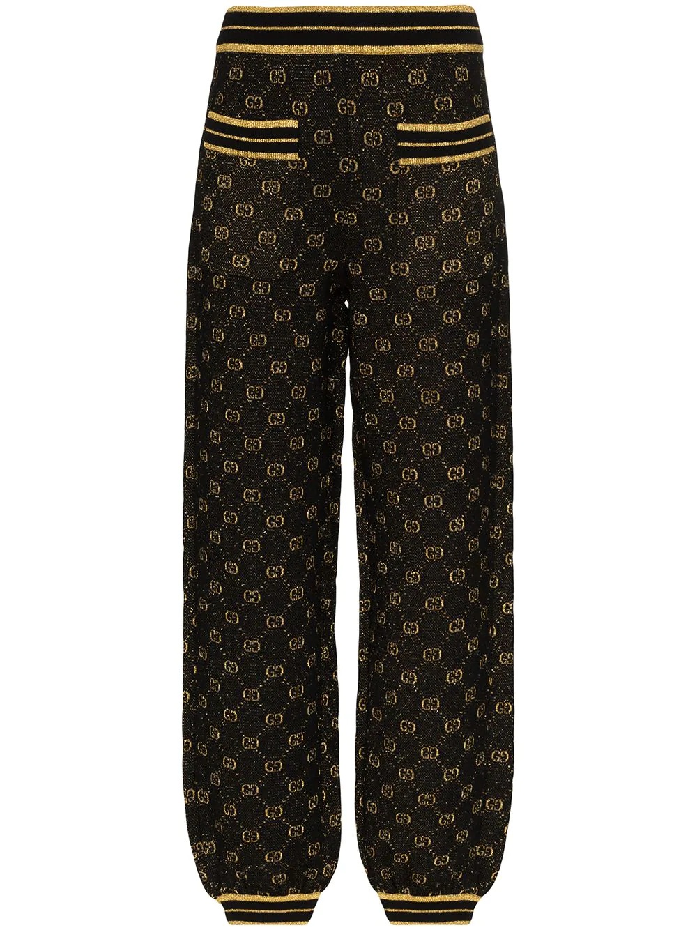 GG metallic track pants - 1