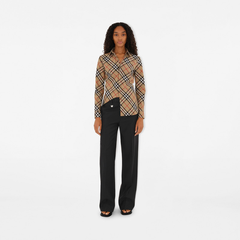Burberry Slim Fit Check Cotton Shirt outlook