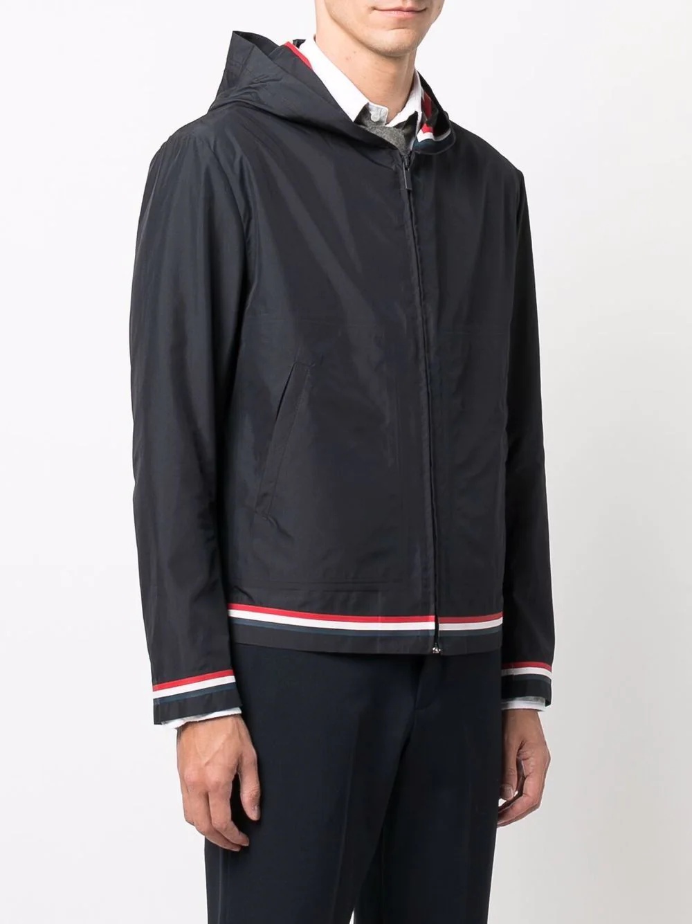 RWB-stripe hooded jacket - 3