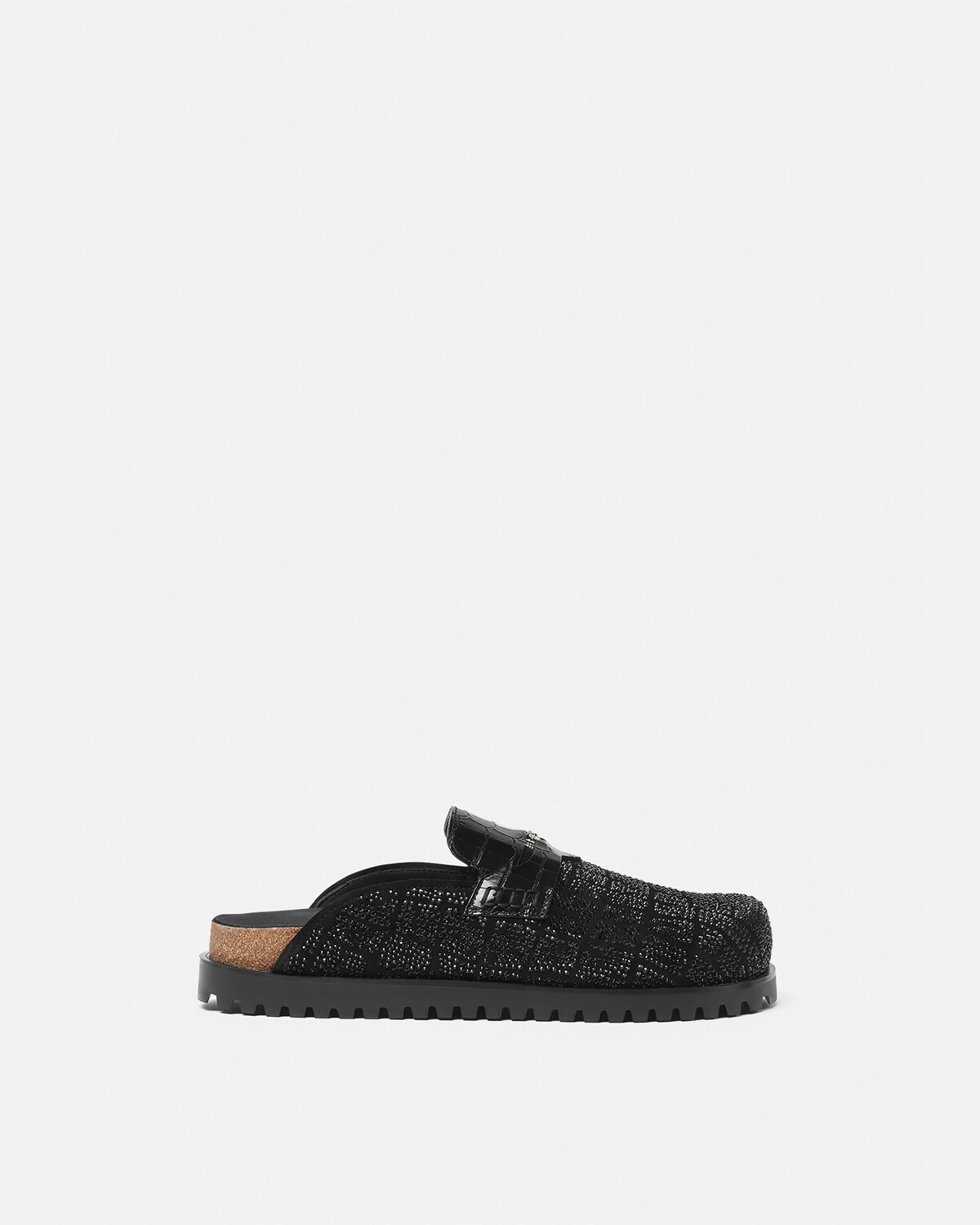 Crystal Croc-Effect Medusa Mules - 1