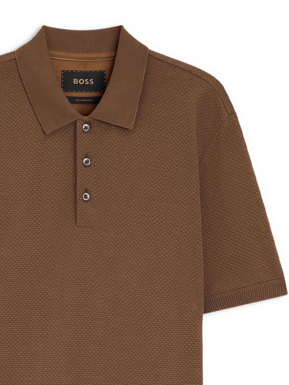 textured polo shirt - 2