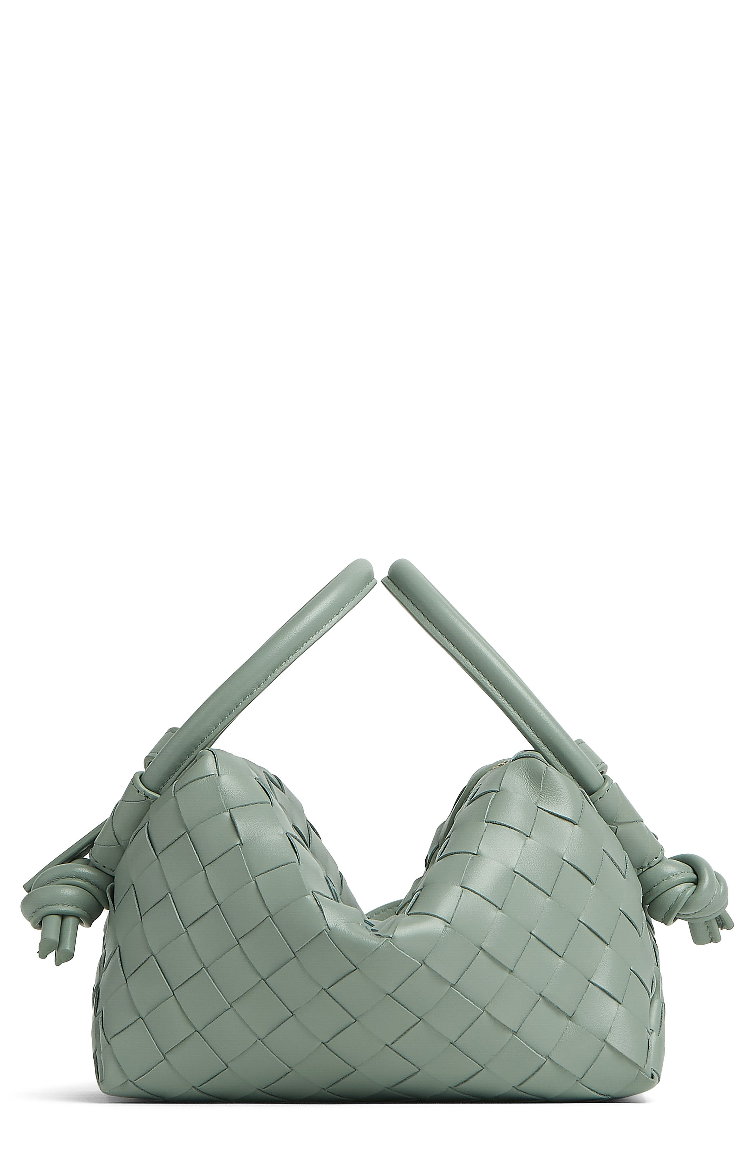 Small Loop Intrecciato Leather Crossbody Bag - 1