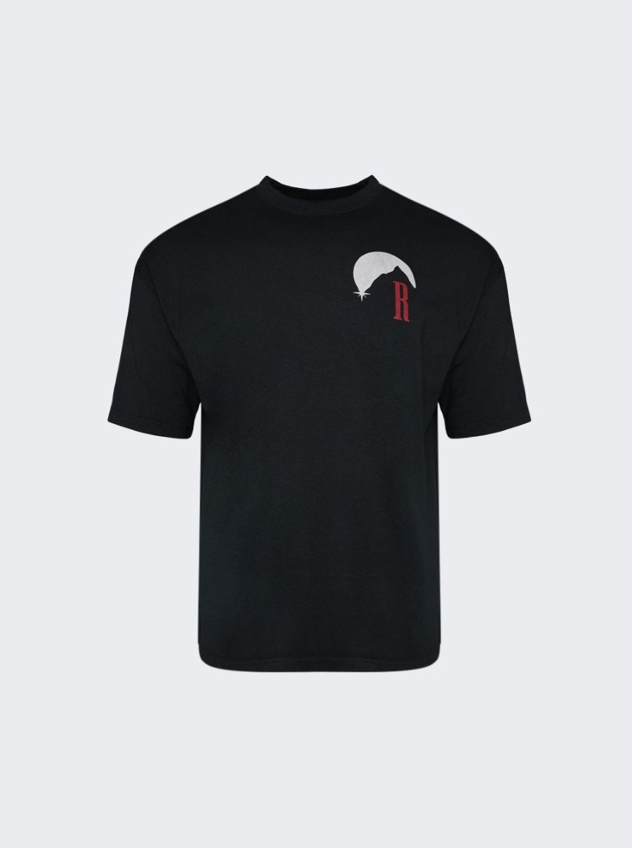 Moonlight Stamp T-Shirt Vintage Black - 1
